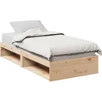 vidaXL Lit de jour sans matelas 75x190 cm pin massif