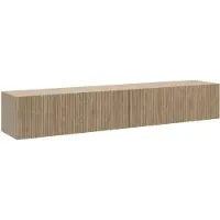 Selsey Nolie - Meuble TV suspendu 2 portes, imitation chêne, 175 cm