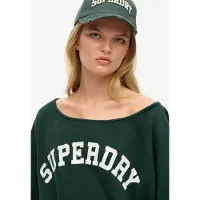 Superdry Sweat-shirt vert / blanc