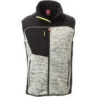 Payper Hommes, Gilet, Tour Gilet, Multicolore, Noir, Gris, (S)