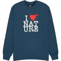 Element I Heart Sweatshirt Bleu S Homme