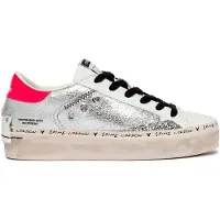 Crime London Distressed Platform Trainers Argenté EU 40 Femme