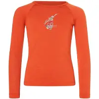 Super.natural Ski Bunny175 Long Sleeve T-shirt Orange 164 cm Enfants