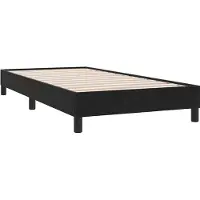 vidaXL Cadre de lit sans matelas noir 80x220 cm velours