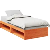 vidaXL Lit de jour sans matelas brun cireux 75x190 cm pin massif