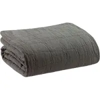 Vivaraise Jeté Recyclé Titou Carbone 260 X 260 Cm Vivaraise