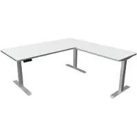 Kerkmann Move 3 Premium höhenverstellbarer Schreibtisch weiss rechteckig
