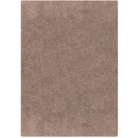 vidaXL Tapis Shaggy Anti-dérapant Marron 240 x 340 cm PP