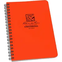 Rite in the rain Universal Spiral Notebook OR73, 4 5/8" x 7", Orange, carnet de notes