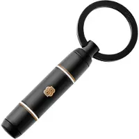 BOSS Porte-clés Double B en laiton laqué noir