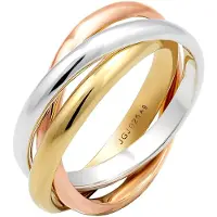 Elli Bague 'Trio' or / or rose / argent