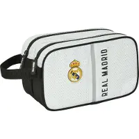 Safta Sac de toilette de voyage Real Madrid C.F. Blanc Gris Sportif 26 x 15 x 12.5 cm