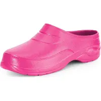 Ladeheid Femmes et Hommes Sabots légers Eva Sabots de jardin Chaussures de jardin KL037(Rose, 42)