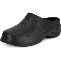 Ladeheid Femmes et Hommes Sabots légers Eva Sabots de jardin Chaussures de jardin KL037(Noir, 36)