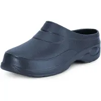Ladeheid Femmes et Hommes Sabots légers Eva Sabots de jardin Chaussures de jardin KL037(Bleu foncé, 43)