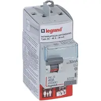 Legrand Interrupteur différentiel bipolaire 30mA 40A type AC 2MD
