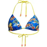 Superdry pour femme. W3010397A Maillot de bain triangle avec bretelles bleues (L), Beachwear, Polister recyclé, Durable