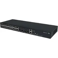 HP Networking Comware 2150, commutateur 24 ports 10/100/1000Base-T et 4 ports SFP+ 1 Gigabit/10 Gigabit (pour liaison montante/agrégation), niveau 3, géré