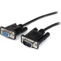 StarTech.com 0.5m Black Straight Through DB9 RS232 Serial Cable - M/F - rallonge de câble série - 50 cm
