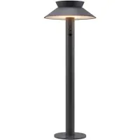 Nordlux Borne solaire LED avec pointe Justina avec capteur, Variante : Ø 230 x 600 mm, 5 W, anthracite