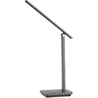 Eglo Lampe de table LED 900957 INIESTA 3,6 W 360 lm 3000-6500 K gris/noir avec USB-C