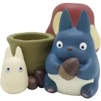 SEMIC Figurine pot à crayon Mon Voisin Totoro / Totoro bleu et blanc