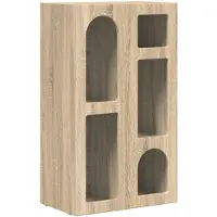 vidaXL Meuble de rangement ELST, chêne Sonoma, 59 x 35 x 100,5 cm, panneaux de particules