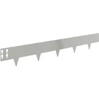 vidaXL Bordure de pelouse, 30 pièces, 100 x 15 cm, acier argenté