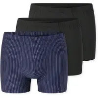 Schiesser Boxers bleu foncé / noir