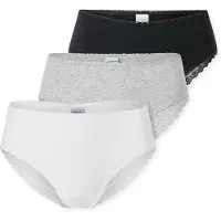 Schiesser Slip 'Modern Multipacks' gris chiné / noir / blanc