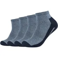 Camano Chaussettes de sport bleu foncé / bleu chiné / blanc