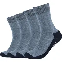 Camano Chaussettes de sport bleu foncé / bleu chiné / blanc