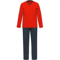 Ammann Pyjama long ' Qatar ' bleu foncé / rouge