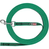 Trixie Smycz tropiąca, dla psa, gumowana, S–M: 10 m/15 mm, zielona (Chien, Général, Promenade, Sport canin)