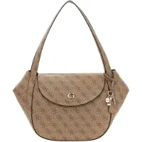 GUESS Sac à Rabat Coleen Monogramme Latte Logo
