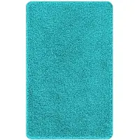 vidaXL Tapis de bain antidérapant Turquoise 50 x 80 cm PP