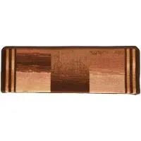 vidaXL Tapis d'escalier autoadhésifs 10 pcs 65x21x4 cm Marron