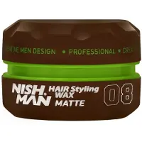 Nish Man 08 cire coiffante pour cheveux courts effet mat 150 ml