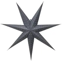 Star Trading Étoile en papier Point - à suspendre - à 7 branches - diamètre : 80 cm - bleu