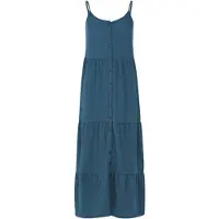 Protest Cocoa Sleeveless Long Dress Bleu M Femme