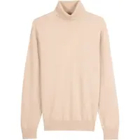 GOBI Cashmere Pull-over 'Men's Essential Turtleneck Cashmere Sweater' beige