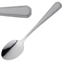HorecaTraders Cuillère à dessert traiteur 19cm en acier inoxydable | 12 pièces