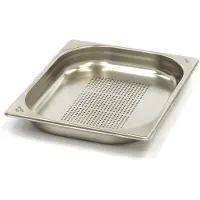 Maxima - Récipient Gastro Gastronorm - 1/2 GN - 4 cm de profondeur - Acier inoxydable
