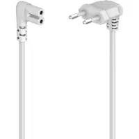 Hama 00221102 Câble d'alimentation blanc 5 m (5 m), Câble d'alimentation, Blanc