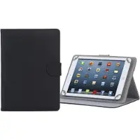 Rivacase 3017 Cuir synthétique universel (Lenovo IdeaTab, Lenovo Tab 10.1, Samsung Galaxy Tab 3 10.1), Étui pour tablette, Noir
