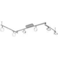 Eglo Spot LED Cardillio 1 Gris métallisé 6 lumières