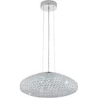 Eglo 95287 Clemente Lampe à suspendre Ø 54cm cristal 3-flamme chrome clair