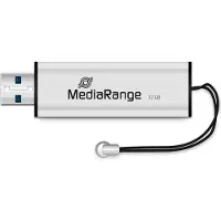 MediaRange SuperSpeed - Clé USB - 32 Go - USB 3.0 - noir / argent