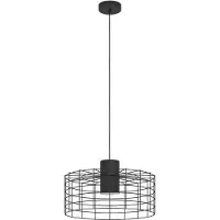 Eglo 43628 MILLIGAN E27 Lampe à suspendre Ø480mm noir blanc