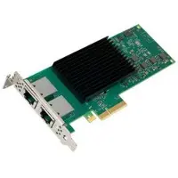 Intel NIC/PCiE up to 10Gb RJ45 x 2 Single (Mini PCI Express), Carte réseau, Vert, Noir, Argent